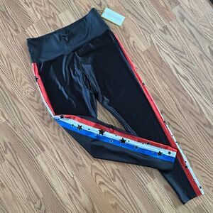 Sz XL - NWT Stars Stripes Crop Leggings - Goldsheep